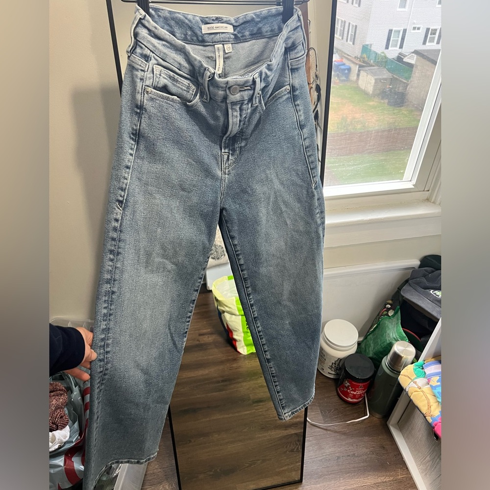 Good American Good Waist Palazzo Jeans